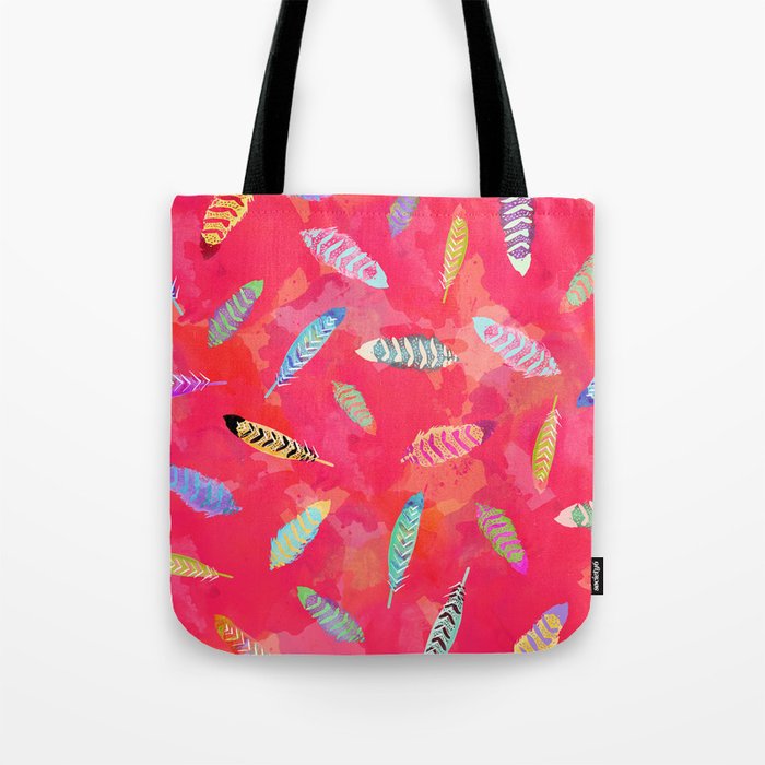 Sunset Feathers Tote Bag