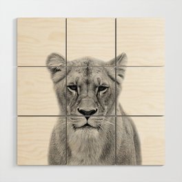 Lioness Wood Wall Art