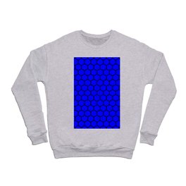 Honeycomb (Black & Blue Pattern) Crewneck Sweatshirt