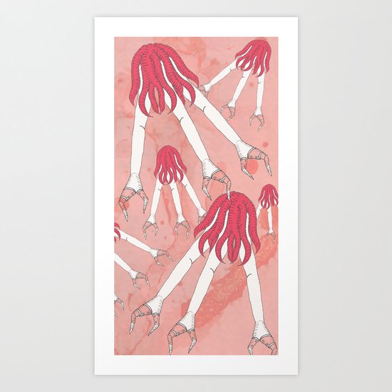 mechanic hands Art Print