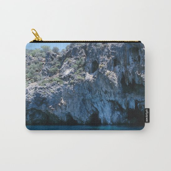 NATURE'S WONDER #4 - BLUE GROTTO #art #society6 Carry-All Pouch