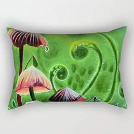 Mushrooms and ferns Rectangular Pillow