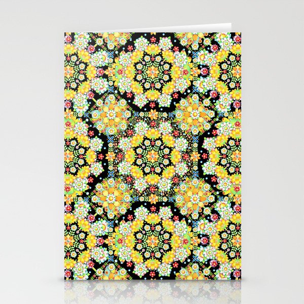 Maximalist Folkloric Flower Crown Stationery Cards
