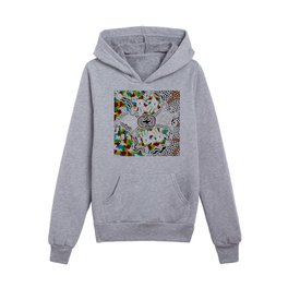 Authentic Aboriginal Art - Coming Together  Kids Pullover Hoodies