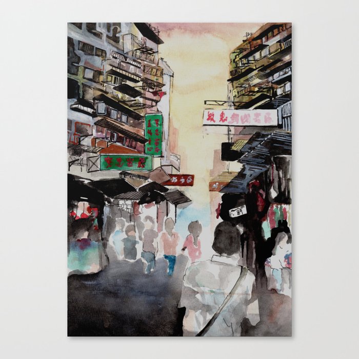 Streets of Hong Kong III Canvas Print