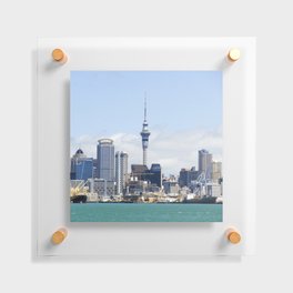 New Zealand Photography - Sky Tower In The Center Of Auckland Floating Acrylic Print