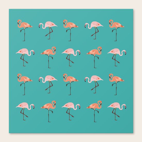 Flamingo Party Canvas Print