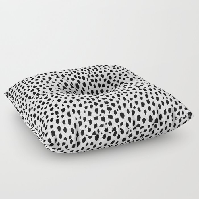Dalmatian Spots (black/white) Floor Pillow