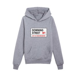 Downing Street Sign Kids Pullover Hoodies