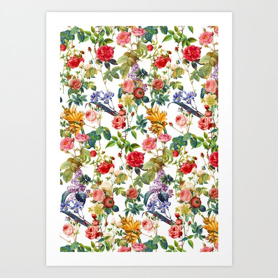 Botanic Flowers Art Print