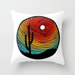 Desert landscape  Throw Pillow