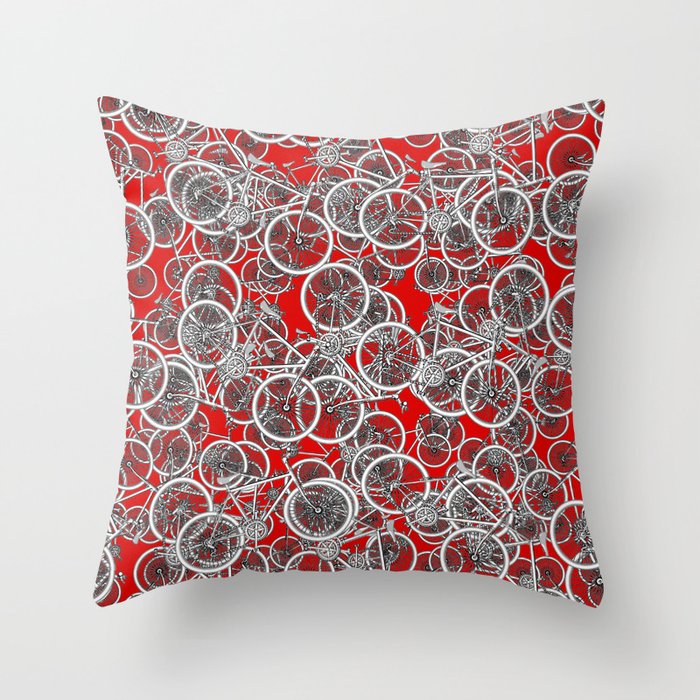 I Want to Ride My Bicycle Throw Pillow