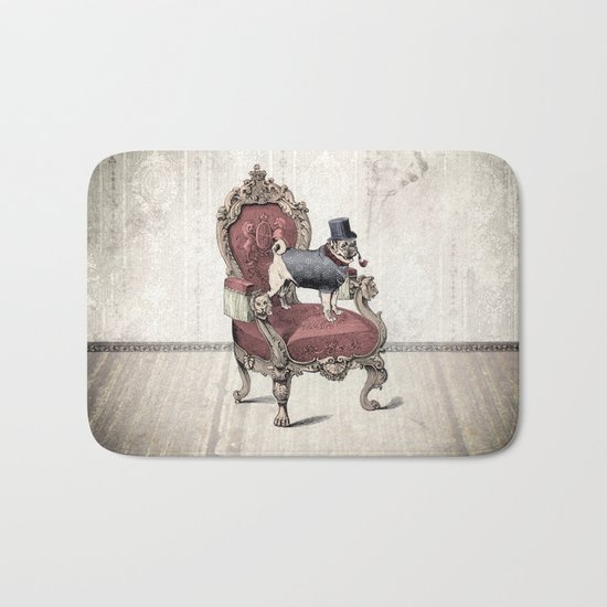 The Imperial Pug Bath Mat
