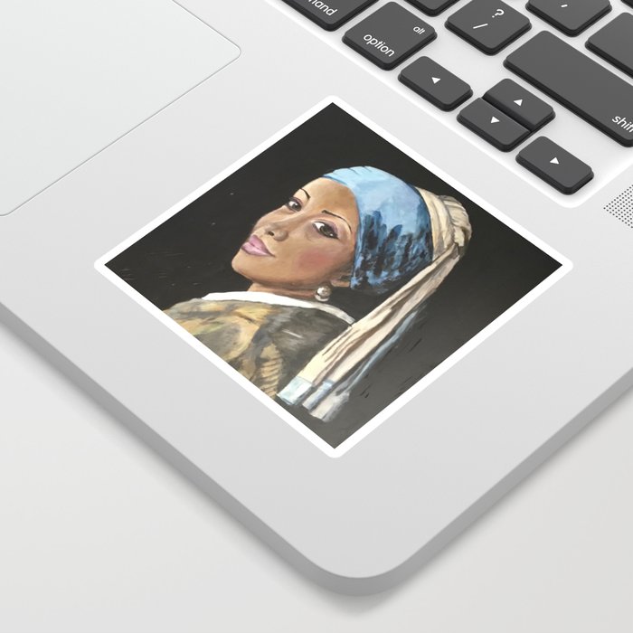 My Girl with a Pearl Earring Sticker