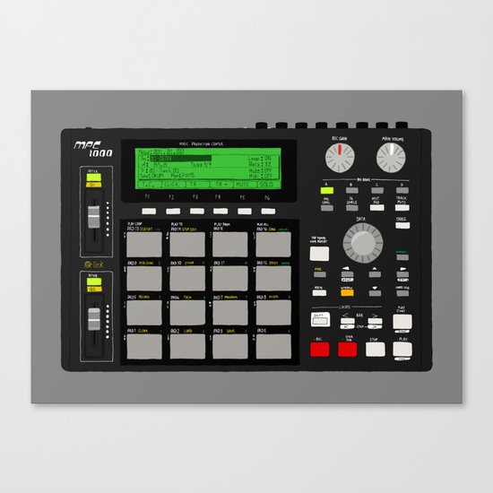 Akai MPC 1000 Canvas Print