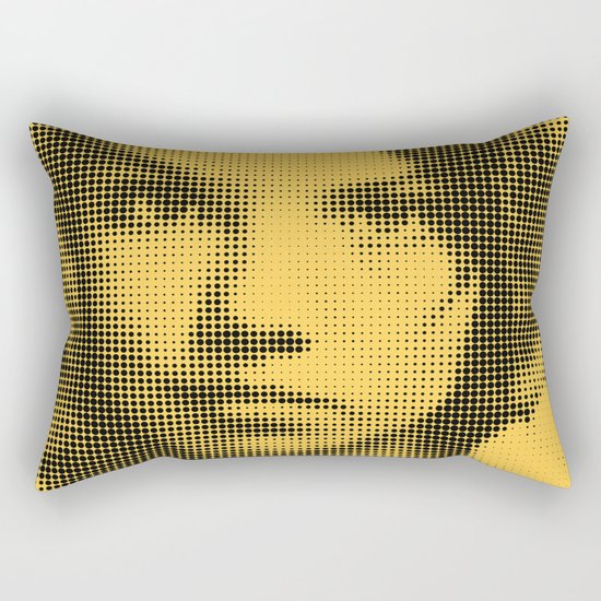 Face of raster Rectangular Pillow