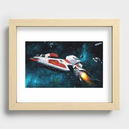 Traveling at the speed of light Recessed Framed Print