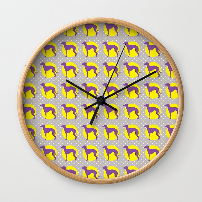 Italian Greyhound - Pattern One Wall Clock