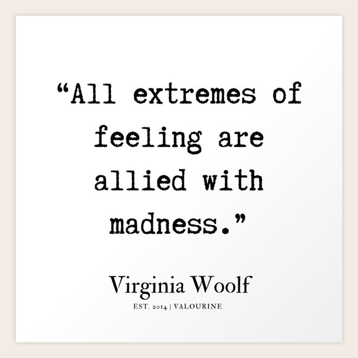 45 Virginia Woolf Quotes 190629 Art Print By Quotesandsayings Society6