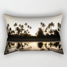 Sunset palm trees @ Bahia, Brazil  Rectangular Pillow