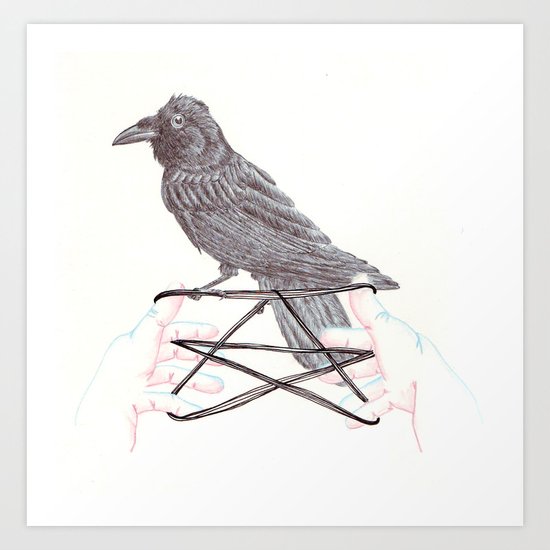 3D Cat's Cradle #3 Art Print