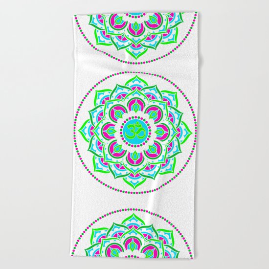 Spring Mandala | Flower Mandhala Beach Towel