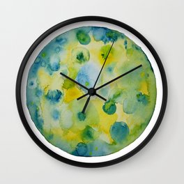 "Full moon in spring" watercolor Wall Clock