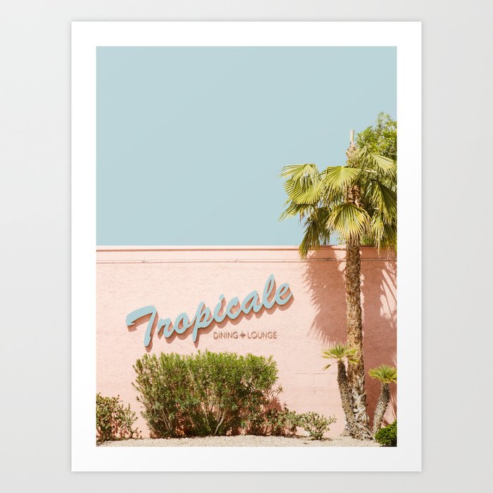 Tropicale Lounge – Retro Palm Springs Photography, Midcentury  Art Print