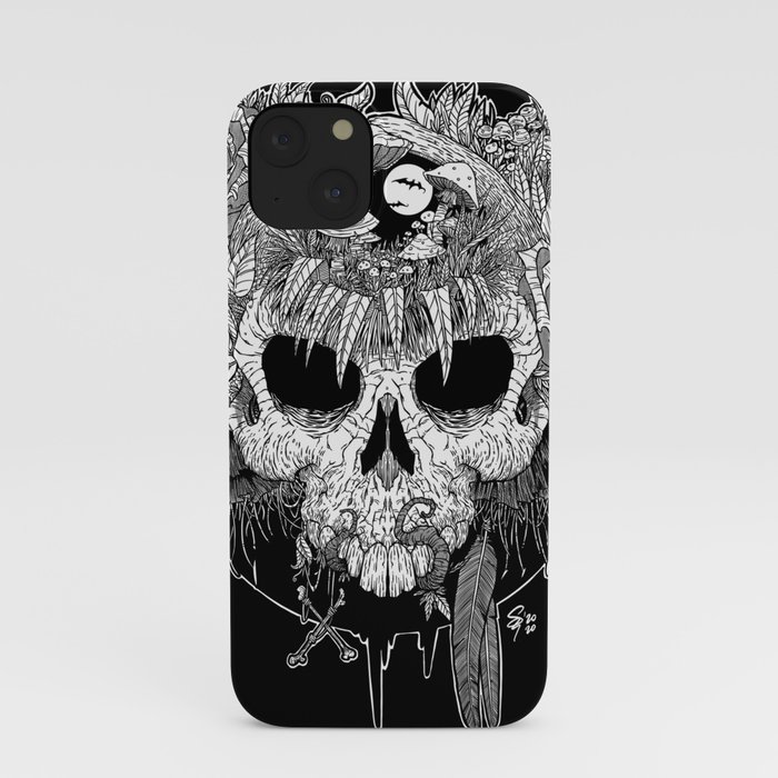 Bats, Roses and Moonlight iPhone Case