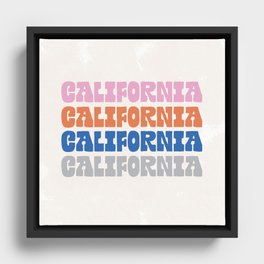 vintage california Framed Canvas