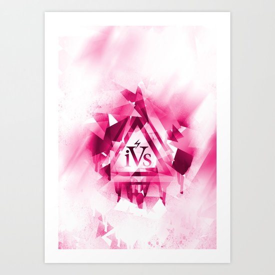 iPhone 4S Print - Pink Art Print