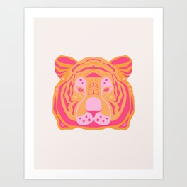 Tiger face Art Print