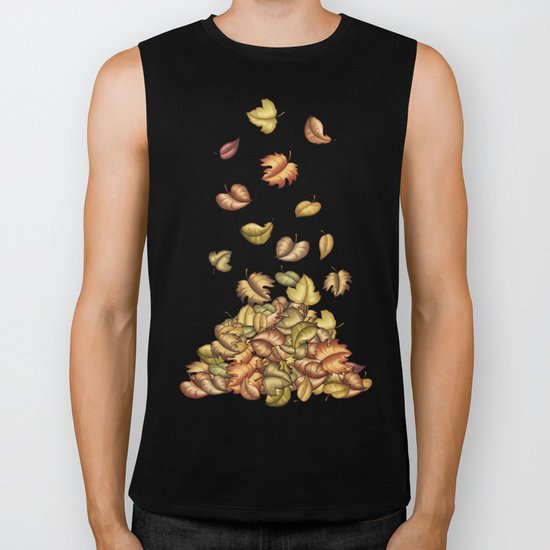 Autumn Is Falling Biker Tank