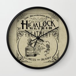 Dr. Schwindler's Original Hemlock Elixir Wall Clock
