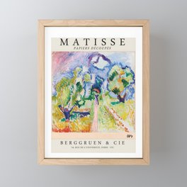 Matisse Landscape exhibition poster Framed Mini Art Print
