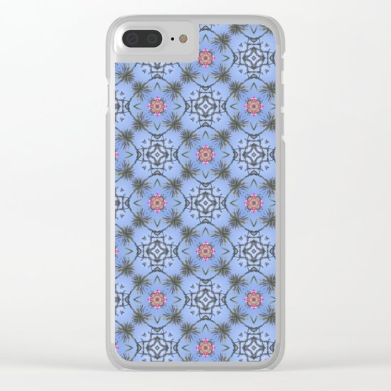 Palm trees Clear iPhone Case