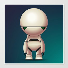 Marvin the Paranoid Android Canvas Print