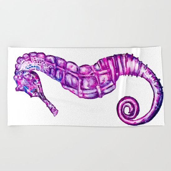 Sea Horse Beach Towel