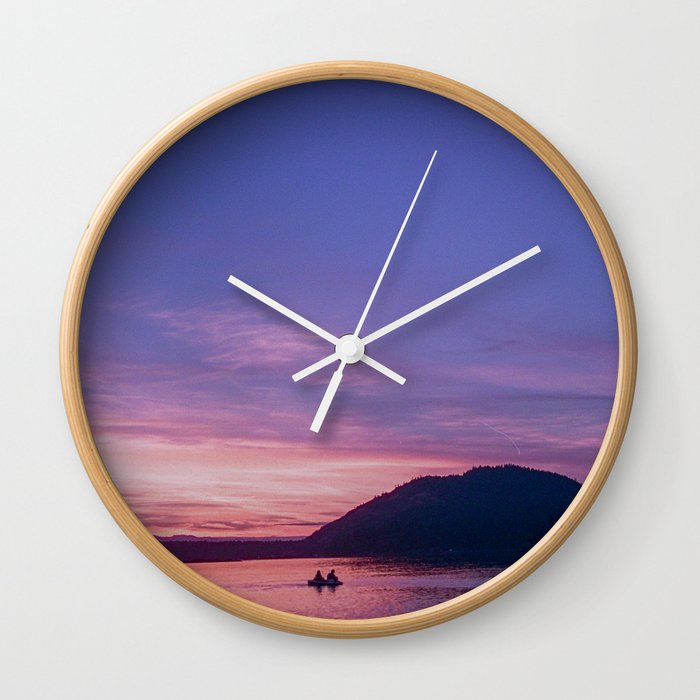 Van Isle Sunset Series Wall Clock