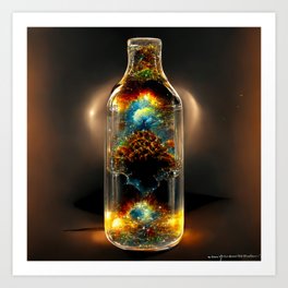 Big Bang in a Bottle Art Print