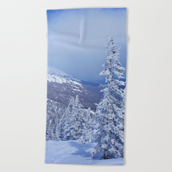 Winter day 27 Beach Towel