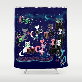 Mambo Kitties Shower Curtain