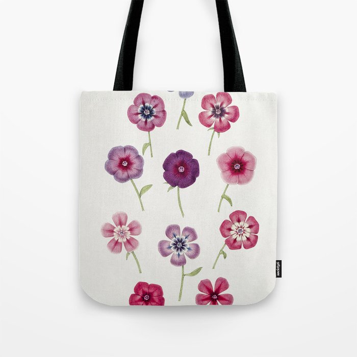 Colorful Phloxs Tote Bag