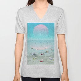 Between two waters V Neck T Shirt