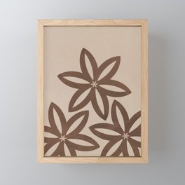 Geometric Flower Framed Mini Art Print