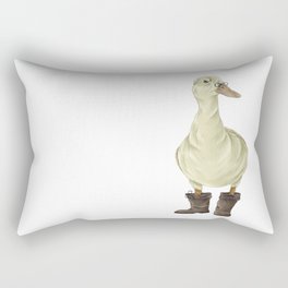 duck in boots  Rectangular Pillow