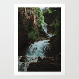Alaska Waterfall Art Print
