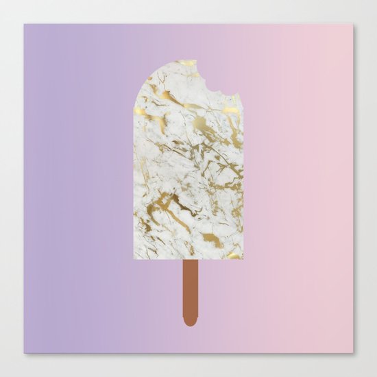 marble icecream Canvas Print