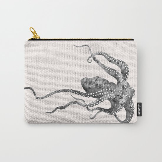 Octopus in pink Carry-All Pouch