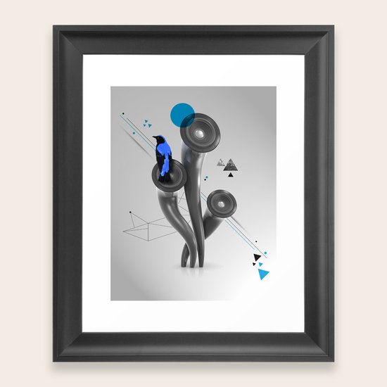 BLUE Framed Art Print